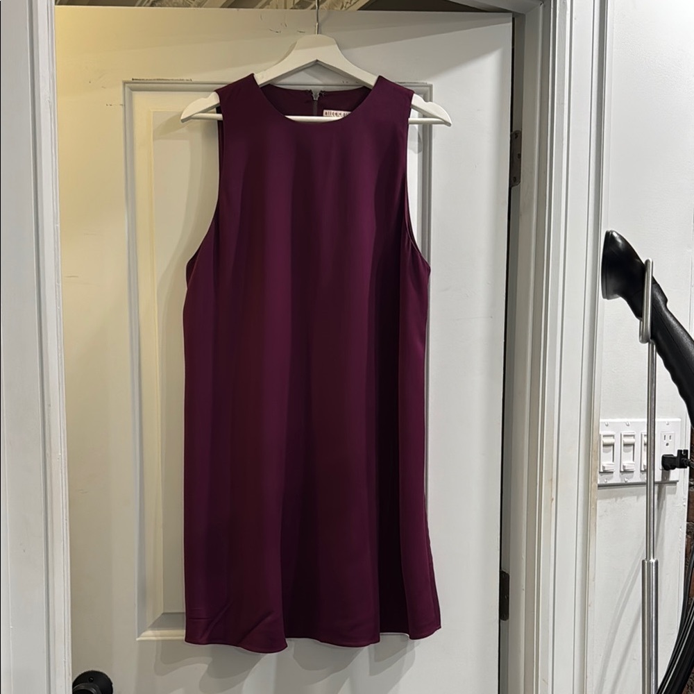 Alice + Olivia Purple Sheath Mini Dress with Fabulous Peek-A-Boo Back!